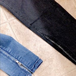 Men original split denim pants